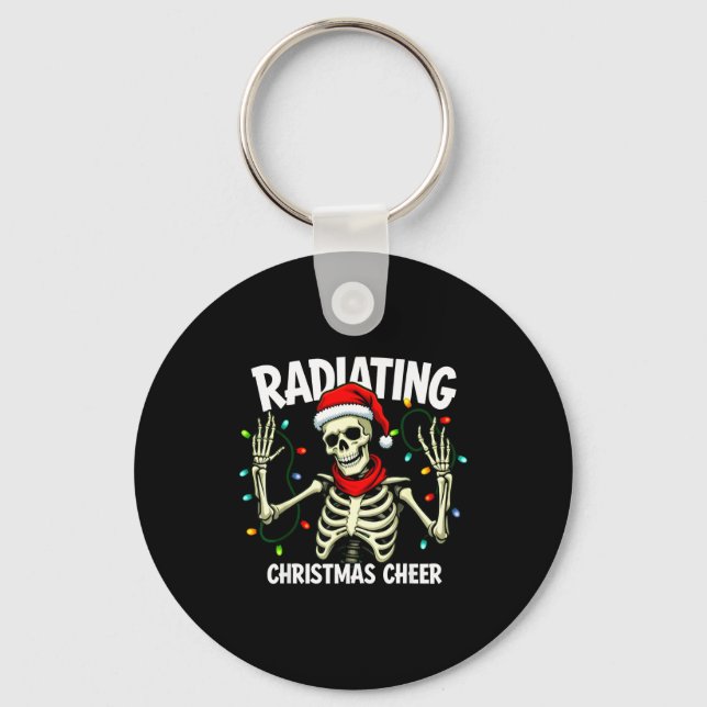 Porte-clés Radiating Christmas Cheer Skeleton Christmas Light (Recto)
