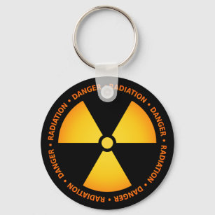 Porte-clés Radiation Symbol Keychain