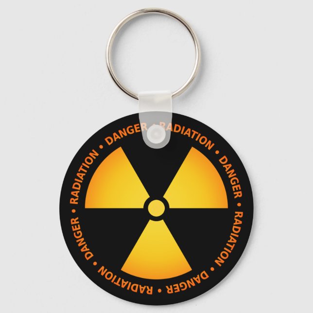 Porte-clés Radiation Symbol Keychain (Recto)