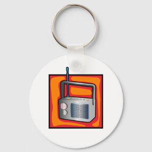 Porte-clés Radio Rétro Art Pop 80s Vibrant Vintage