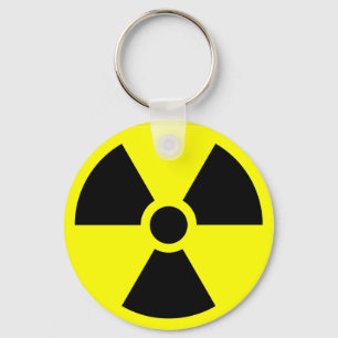 Porte-clés Radioactive warning keychain