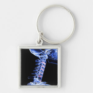 Porte-clés Radiographiez l'image des os du cou