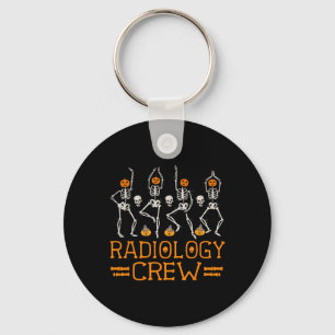 Porte-clés Radiologie Crew Dancing Skeleton Citrouille Fun Ha