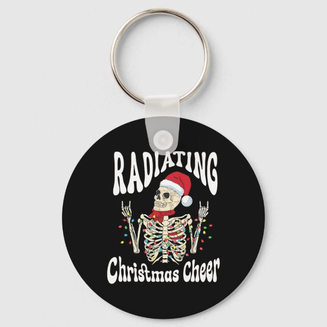 Porte-clés Radiology Radiating Christmas Cheer X-ray Rad Tech (Recto)