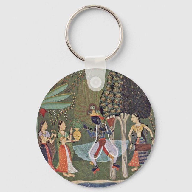 Porte-clés Râg inâ Vasanta (Printemps) Krishna Danser Au Mus (Recto)