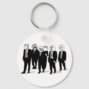 Porte-clés Rage Comic Mème Face À Marcher. Me Gusta.