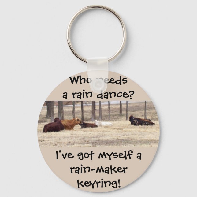 Porte-clés Rain-Maker (Les Vaches Sont Au Pied) (Recto)