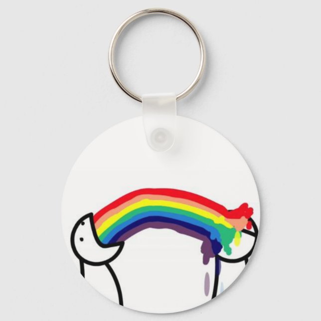 Porte-clés Rainbow Barf (Recto)