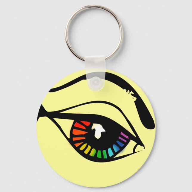 Porte-clés Rainbow eye (Recto)