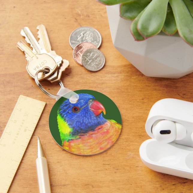 Porte-clés Rainbow Lorikeet Parrot Photo (Bureau)