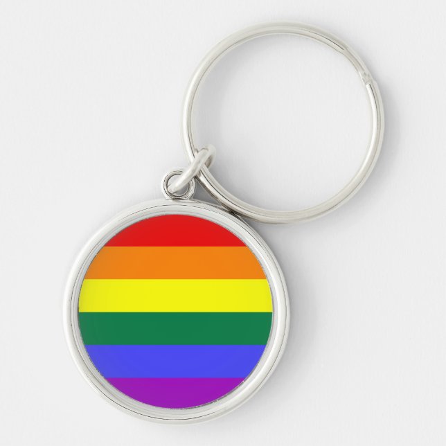 Porte-clés Rainbow Pride Flag (Devant)