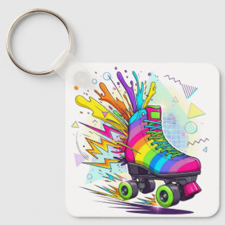 Porte-clés Rainbow roller skates 