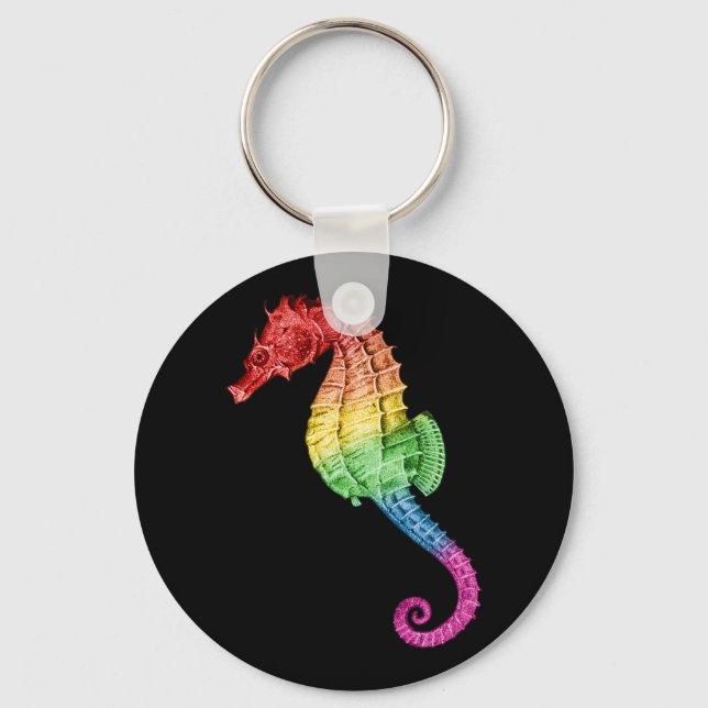Porte-clés Rainbow Seahorse (Recto)