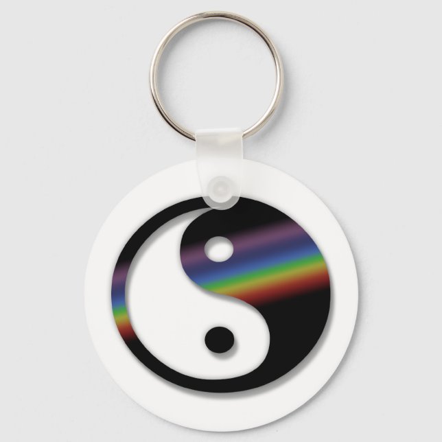 Porte-clés Rainbow Yin Yang Porte - clé (Recto)