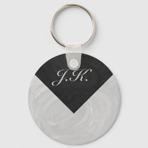 Porte-clés Rainy Sky Grey et le Monogramme noir