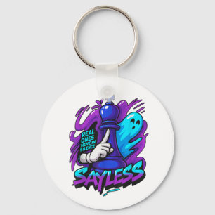Porte-clés Raisonnable Retro Purple Graphe 5 Team Matching Ho