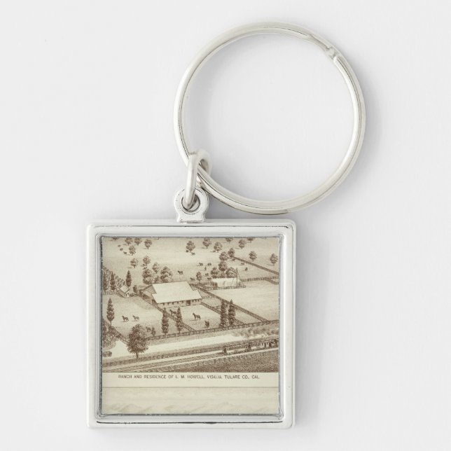Porte-clés Ranches, Visalia, Cal (Devant)