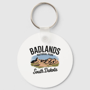Porte-clés Randonnée Camping Scénique Badlands Nation du Dako