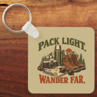 Porte-clés Randonnée Extérieure Vintage Pack Light Wander Far