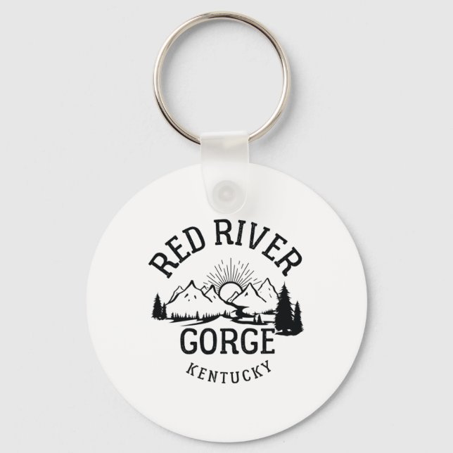Porte-clés Randonnée Red River Gorge Kentucky Parcs Randonnée (Recto)