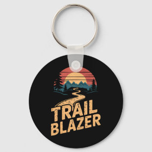 Porte-clés Randonneur de montagne vintage blaze de sentier ré