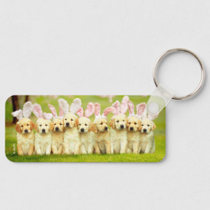 Porte-clés Rangée de lapins chiots