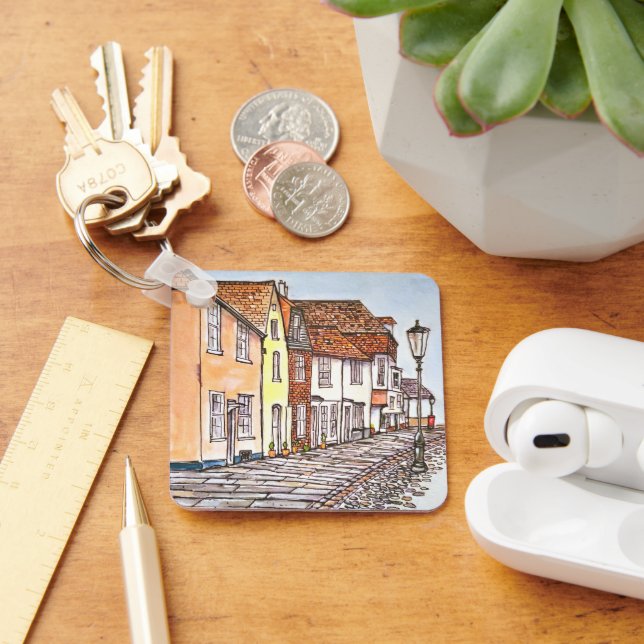 Porte-clés Rangée de maisons (Bureau)