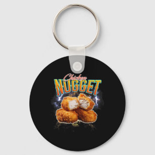 Porte-clés Rap Bootleg Drôle Nugget de Poulet Vintage 90s