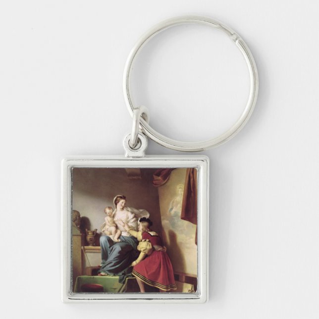 Porte-clés Raphael ajustant la pose de son modèle sien (Devant)