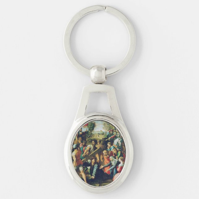 Porte-clés Raphael Spasimo Christ Tombe Sous La Croix Art (Devant)