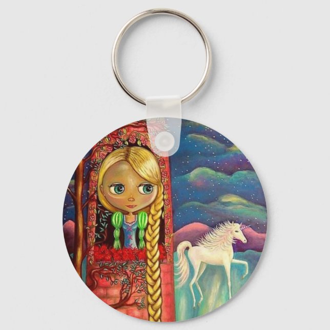 Porte-clés Rapunzel et le Porte - clé de la licorne (Recto)