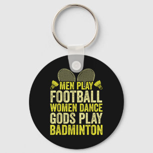 Porte-clés Raquette Navette _ Joueur de badminton _ Les dieux