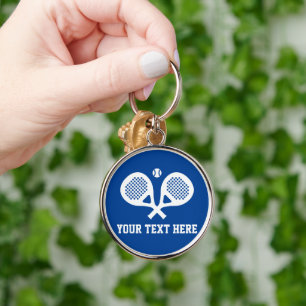 Porte-clés Raquette ronde logo porte - clé personnalisé cadea