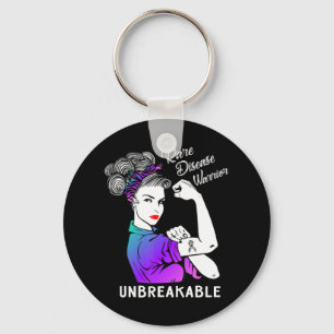 Porte-clés Rare Disease Warrior Unbreakable T-Shirt Awareness