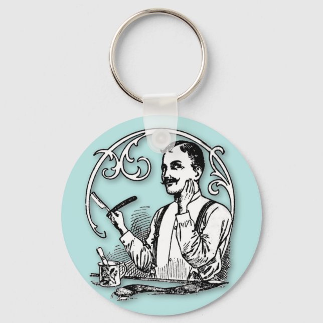 Porte-clés Rasoir traditionnel (Recto)