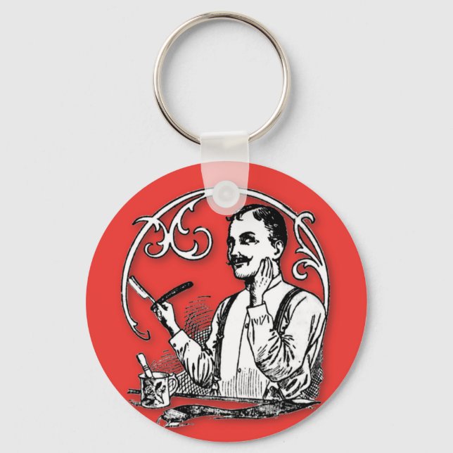 Porte-clés Rasoir traditionnel (Recto)