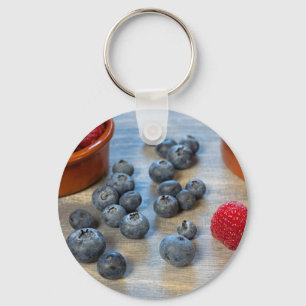 Porte-clés Raspberries et Blueberries