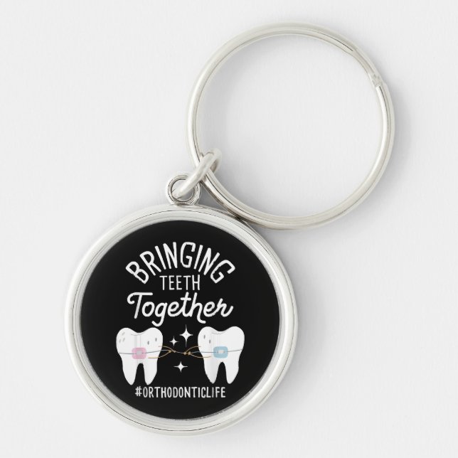 Porte-clés Rassembler les dents - Orthodontiste (Devant)