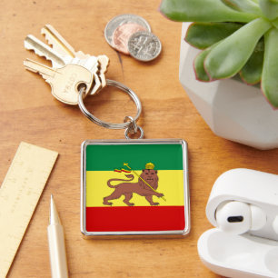 Porte-clés Rasta Reggae Lion de Juda