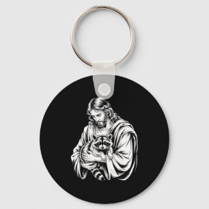 Porte-clés Raton laveur Jésus Raton laveur détruit Raton lave
