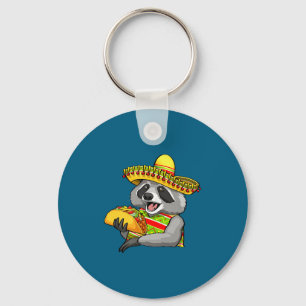 Porte-clés Raton laveur mexicain cinco de mayo drôle mignon m