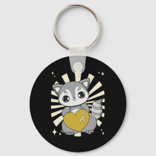 Porte-clés Raton Mignon Et Ruban En Forme De Coeur Pour Le Ca
