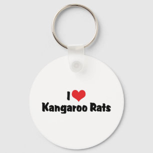 Porte-clés Rats-Kangourous à coeur que j'aime