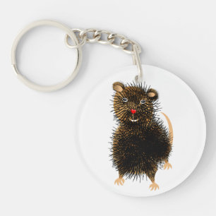 Porte-clés Ratty Mignonne Whimsical Animal Rat