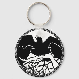 Porte-clés Raven Art Porte - clé Faune Crow / Raven Cadeaux