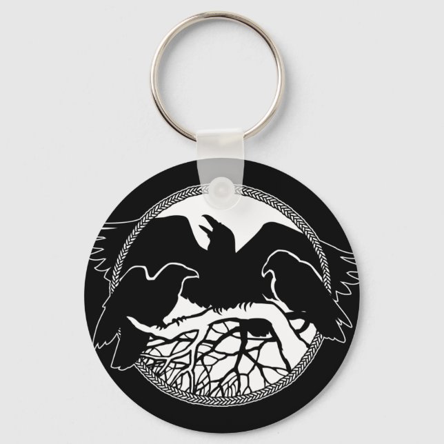 Porte-clés Raven Art Porte - clé Faune Crow / Raven Cadeaux (Recto)