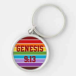 Porte-clés Rayures arc-en-ciel, Genèse 9:13
