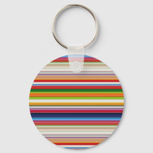 Porte-clés Rayures colorées chaudes