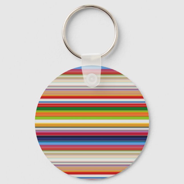 Porte-clés Rayures colorées chaudes (Recto)