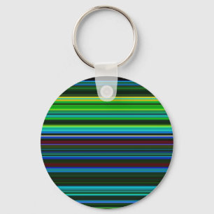 Porte-clés Rayures néon colorées mignonnes